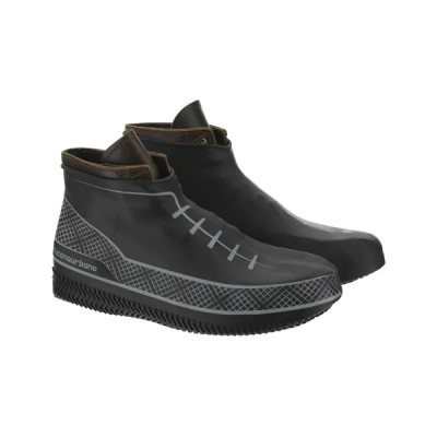 Couvre chaussures Tucano Urbano en silicone imperméable noir-gris taille M pour chaussures 36 à 41 (semelle anti-glisse)