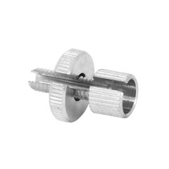 Vis creuse tendeur de câble Domino diamètre M6 avec molette en aluminium