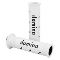 Revêtements poignées Domino A250 Blanc-Noir Open End 120-125mm