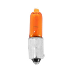 Ampoules halogène miniature adaptable H21W 12V 21W culot BAY9s témoin ergots décalés orange (clignotant) boîte de 10