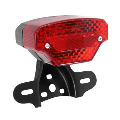 Support de plaque adaptable noir avec feu universel (ampoule BA15s x2)