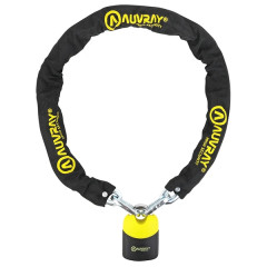 Antivol à chaîne Auvray K-Block 1.20m maillon diamètre 10mm avec cadenas 74x112mm
