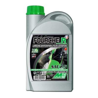 Huile de fourche-amortisseur Minerva Oil 0 à 2,5W (1L) (100% MADE IN FRANCE)