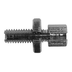 Vis creuse tendeur de câble Domino diamètre M6 - long 18mm tête 7x9 avec molette alu