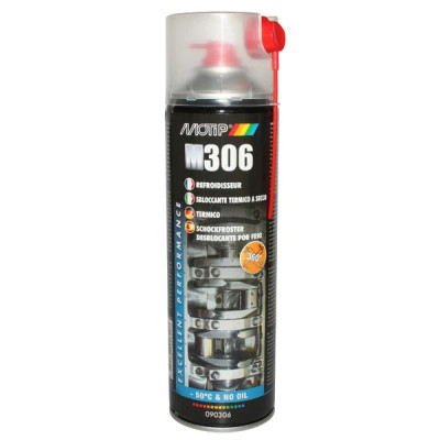 Degrippant refroidisseur de pièce Motip - M306 (Débloque les assemblages par baisse soudaine de température -50°C) (Spray 500 ml)