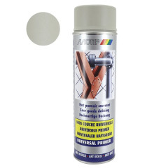Appret peinture Motip primaire industriel universel anti-rouille couleur sable aérosol 500mL (07303) fort pouvoir couvrant