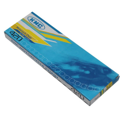 Chaine moto KMC 420E standard noir 134 maillons