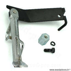 Béquille latérale TNT chromée pour MBK Mach G / Yamaha Jog 50 avant 2002