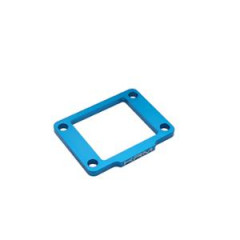 Cale admission clapet KRM 5mm alu CNC bleu pour mécaboite Derbi Euro2/Euro3/Euro4