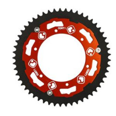 Couronne 16 Conti 53 dents couleur rouge pour mécaboite Senda SM DRD/Racing/GPR Nude/RS4