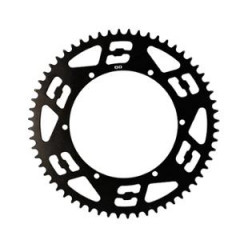 Couronne Doppler alu CNC noir 60 dents pour porte couronne