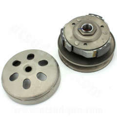 Embrayage TNT complet Ø 125mm arbre de transmission Ø20mm pour Honda SH 125CC 2001-2020, Kymco 125 Agility, 125 Like, 125 People, Malaguti 125 Blog, 125 Ciak, SYM 125 Joy Ride