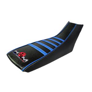 Housse de selle KRM bleu pour mécaboite Derbi DRD X-Treme / DRD Racing 2011-2017