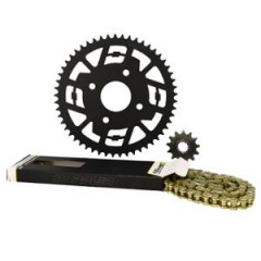 Kit chaine Doppler acier 420 53 dents D54/4 fix pour mécaboite Xpower/TZR après 2003