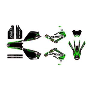 Kit deco/autocollant KRM couleur vert pour Rieju MRT/MRT Pro/Marathon après 2009