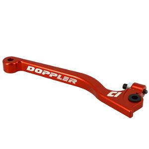 Levier frein Doppler CNC rouge adaptable Derbi Senda SM/R Race 03-09/XPS/XR7/NK7
