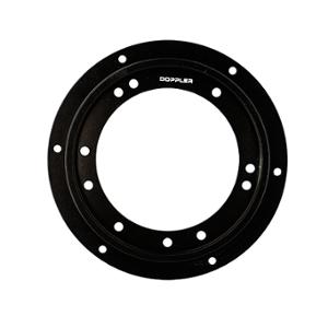 Porte couronne Doppler alu CNC noir pour mobylette MBK 51