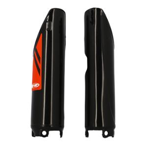 Protections fourche RIEJU noir OEM 0/R00.220.5010 pour moto 50/125 MRT/Marathon (x2)