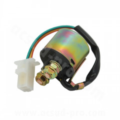 Relais de démarreur complet TNT 12V 100A pour scooter Roma moteur GY6 4T 50cc (broche 2 fils)