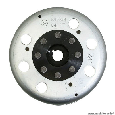 Rotor origine PIAGGIO 584526 pour scooter 50 Fly, Zip, Liberty (2000+), Vespa LX (2000+), Primavera (2013+), Typhoon (2005+), NRG (2000+), Gilera 50 Runner, Stalker (2000+), Aprilia SR (2003+)