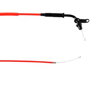 Câble gaz DOPPLER Teflon complet rouge pour scooter Booster/BW's 04->