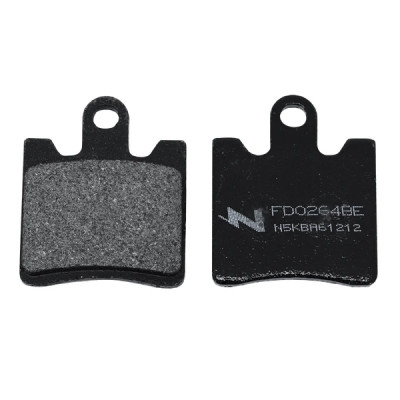 Plaquettes de frein NEWFREN organique AV FD0264BE pour Suzuki 250 Burgman 1996-2006, SYM 125 Joymax après 2016, Yamaha 1300 FJR 2006-2016, Kawasaki 250 Epsilon après 2002