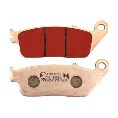 Plaquettes de frein NEWFREN AV - L 39mm - H 102mm - P 8.3mm - Kawasaki Z750 2007-2012, Z800 2013-2016, Triumph 675 Street Triple 2008-2017