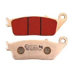 Plaquettes de frein NEWFREN AV - L 39mm - H 102mm - P 8.3mm - Kawasaki Z750 2007-2012, Z800 2013-2016, Triumph 675 Street Triple 2008-2017