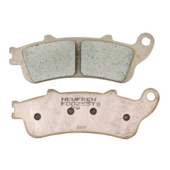 Plaquettes de frein NEWFREN Touring Metal Fritte FD0255TS AV pour Honda 125 Foresight 2003-2007, 250 Foresight 1999-2007, 1100 CBR après 1997, 800 VFR 1998-2002 AR et Peugeot 250 SV après 2001 AV