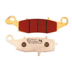 Plaquettes de frein NEWFREN Touring Metal Fritte AV pour Kawasaki 650 ER-6N 2006-2016, Suzuki 125 Van Van 2002-2012, 650 SV 1999-2018 (FD0227TS)