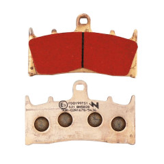 Plaquettes de frein NEWFREN Touring Metal Fritte AV Kawasaki 600 ZX-6R Ninja 1998-2001, 750 ZX-7R Ninja 1996-2003, Suzuki 1300 GSX-R Hayabusa 1999-2007 (FD0199TS)