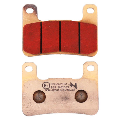 Plaquettes de frein NEWFREN Touring Metal Fritte AV pour Kawasaki 1000 Z 2010+, 1000 ZX-10R Ninja 2008-2015, Suzuki 1000 GSX-R 2004-2011, 1300 GSX-R Hayabusa 2008-2012 (FD0362TS)