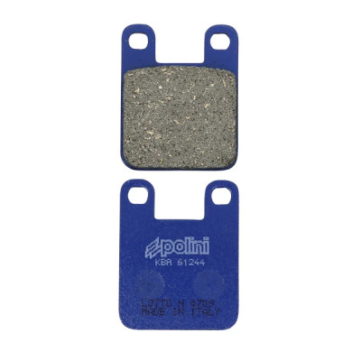 Plaquettes de frein POLINI pour Aprilia 50 RS Minarelli AM6 / Beta 50-125 Eikon / MBK 50 X-Limit Minarelli AM6 / Peugeot 50-125 Elyseo / Yamaha 50 TZR Minarelli (174.0015)