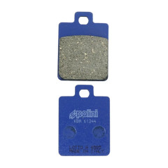 Plaquettes de frein POLINI L 35.5mm H 48.8mm P 7mm pour Piaggio 125 Liberty, 50 Zip 2T-4T, 125 Vespa - Benelli 50 491 RR - Sym 50-125 Symphony - Peugeot 125 Tweet (174.0014)