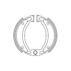 Machoire de frein POLINI diamètre 110 x 25 pour scooter MBK 50 Stunt AR, Ovetto AR, X-Limit AR, Yamaha 50 Slider AR, Neos AR, DTR AR, CPI 50 Hussar AR, Oliver AR, Malaguti 50 F12 AR