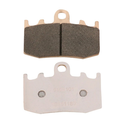 Plaquettes de frein CARBONE LORRAINE AV (1 jeu de 2 plaquettes) pour BMW R 85 RT 2001+, R 1150 GS 2002, K 1200 GT 2002+, R 1200 GS 2004+, R 1200 RT 2003-2013 (1101 XBK5 SPORT METAL FRITTE)