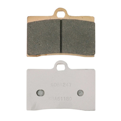 Plaquettes de frein CARBONE LORRAINE 1 jeu de 2 pour Ducati 600-750 Monster, 400-600-750-900 SS, Husqvarna 400-450-510-570-630 SM, Moto-Guzzi 1100 California (2247 XBK5 Sport Metal Fritte)