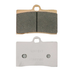 Plaquettes de frein CARBONE LORRAINE 1 jeu de 2 pour Ducati 600-750 Monster, 400-600-750-900 SS, Husqvarna 400-450-510-570-630 SM, Moto-Guzzi 1100 California (2247 XBK5 Sport Metal Fritte)