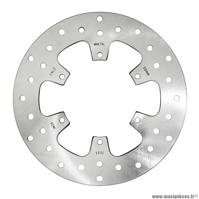 Disque de frein PIAGGIO AVANT 56394R pour maxi-scooter 125-250-300-400-500 MP3 2007+, 125-300 Yourban, 50 NRG 2018+, 50-125 Runner 2005+, 500 Fuoco 2007+