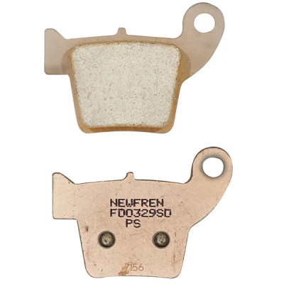 Plaquettes de frein NEWFREN AR 60.5mm x 44mm x 9.5mm pour Honda 250 CRF R 2004+, 450 CRM X 2007+, Fantic 50 Caballero 2010+, Aprilia 450 MXV 2009+ (FD0329SD)