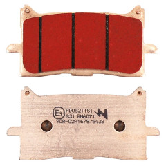 Plaquettes de frein NEWFREN Touring Metal Fritte AV pour 125 CB R 2018+, 1000 Africa Twin 2016-2019, 1100 Africa Twin 2020+, 750 X-ADV 2017+ (FD0521TS)