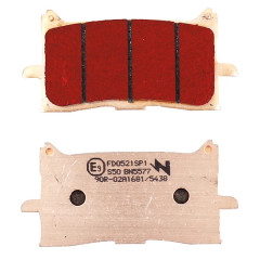 Plaquettes de frein NEWFREN AV FD0521SP pour Honda 125 CB R 2018+, 1000 Africa Twin 2016-2019, 1100 Africa Twin 2020+, 750 X-ADV 2017+