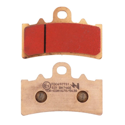 Plaquettes de frein NEWFREN AV pour BMW 310 G GS 2017+, 400 C GT 2019+, Husqvarna 401 Svartpilen 2017+, KTM 125 Duke 2011+, 390 Adventure 2020+ (FD0497TS) (Touring Metal Fritte)