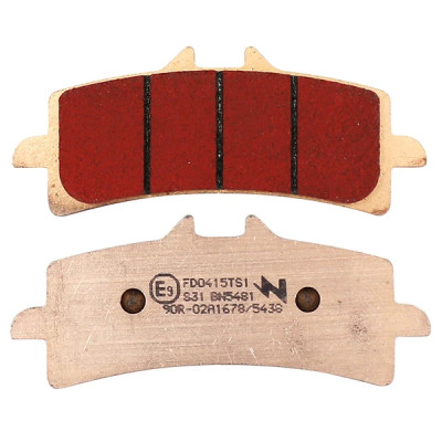 Plaquettes de frein NEWFREN Touring métal fritté AV pour APRILIA 1000 RSV4 2009+, BMW 1200 HP2 2008-2011, KTM 1290 SUPERDUKE 2014+, HONDA 1000 CBR RR 2014+ (FD0415TS)