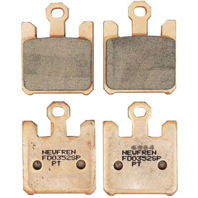 Plaquettes de frein NEWFREN AV pour Kawasaki 1000 ZX-10R Ninja 2004-2007, 600 ZX-6RR Ninja 2003-2006, Derbi 659 Mulhacen après 2005 (réf. FD0352SP)