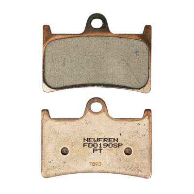 Plaquettes de frein NEWFREN SPORT TT PRO METAL FRITTE AV pour YAMAHA 600 YZF-R6 1999+, 700 MT-07 2014+, 800 FZ8 N 2011+, 900 MT-09 2017+, 1000 FZ1 2006-2012, 1300 XJR 1999-2011 (FD0190SP)