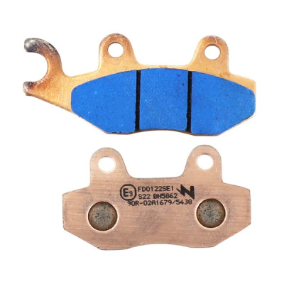 Plaquettes de frein NEWFREN Elite Metal Fritte AV pour APRILIA 125 RX 2018+, PEUGEOT 125 DJANGO 2014+, 300 SATELIS 2013+ - AR pour TRIUMPH 900 STREET TWIN 2016+ (FD0122SE)