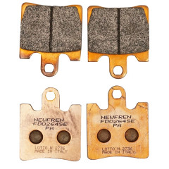 Plaquettes de frein NEWFREN AV pour Suzuki 250 Burgman 1996-2006 / SYM 125 Joymax 2016+ / Yamaha 1300 FJR 2006-2016 / Kawasaki 250 Epsilon 2002+ (FD0264SE)