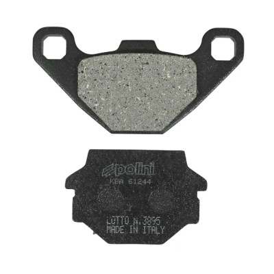 Plaquettes de frein POLINI (original) L 85mm - H 42.6mm - P 7.5mm pour Kymco 125 Agility 2008-2012, Peugeot Django 125 Allure-Evasion-Sport 2014+