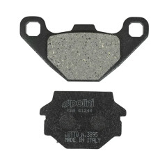 Plaquettes de frein POLINI (original) L 85mm - H 42.6mm - P 7.5mm pour Kymco 125 Agility 2008-2012, Peugeot Django 125 Allure-Evasion-Sport 2014+